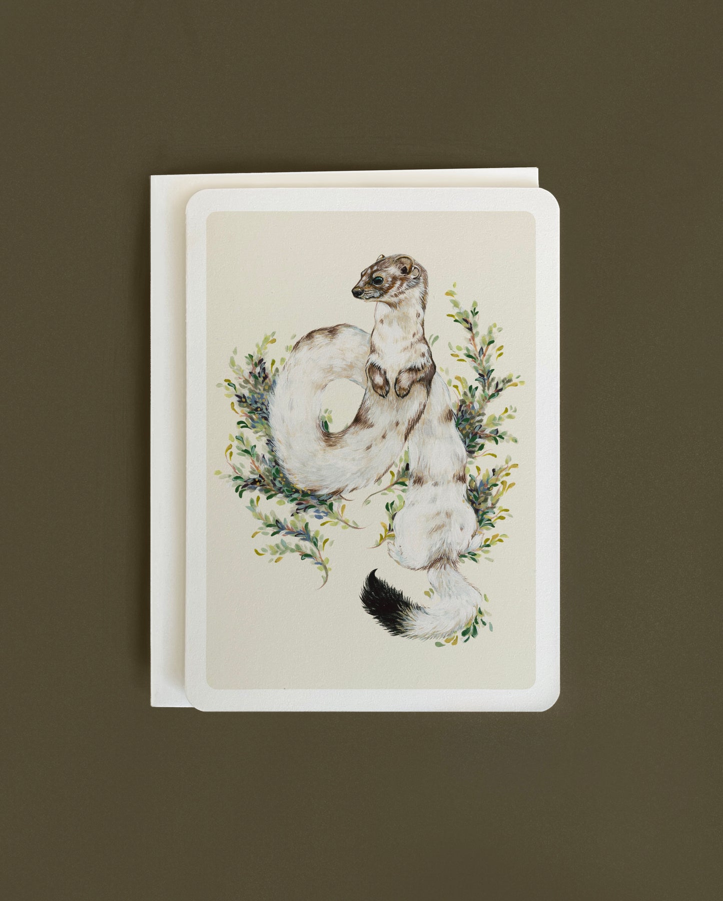 The Long Stoat - Greeting card