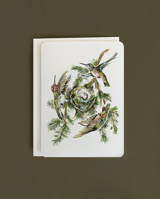 Hummingbirds of the Rocky Mountains - Greeting card